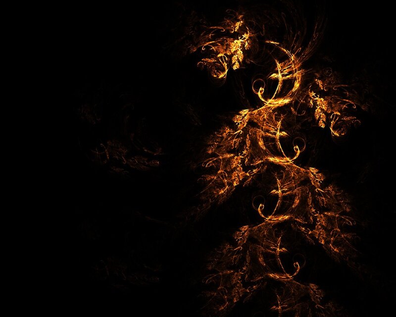 fiery abstract swirls