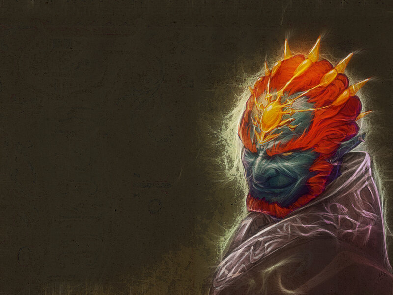 fiery alien warrior