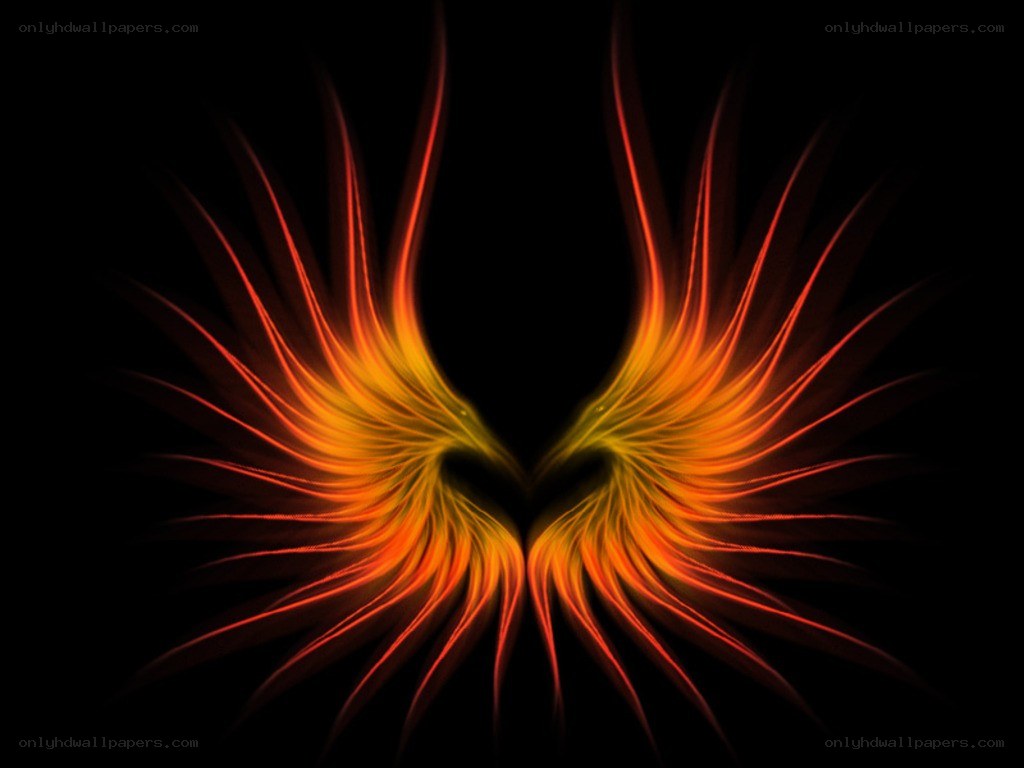 fiery angel wings