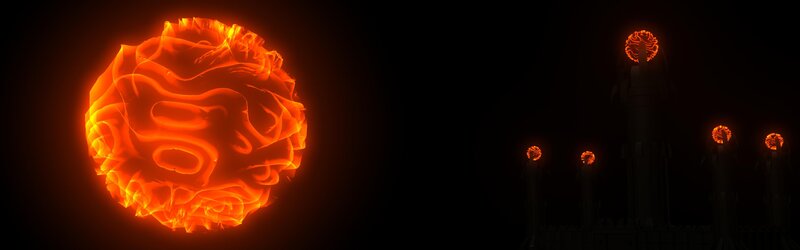 Fiery celestial bodies