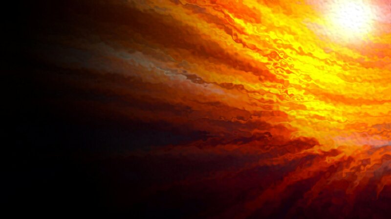 fiery celestial swirl