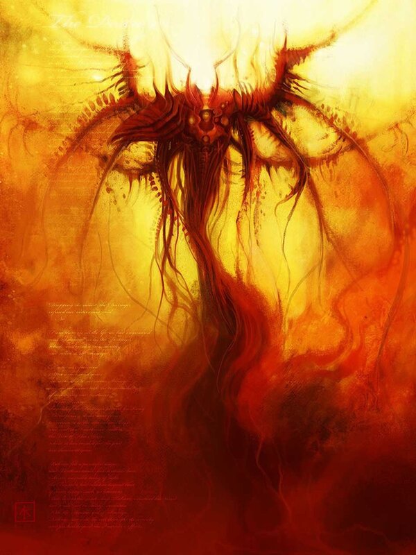Fiery demonic entity