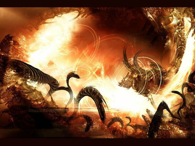 Fiery dragon battle