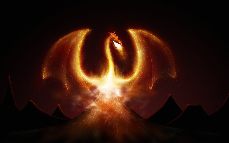 Fiery Dragon Emerging