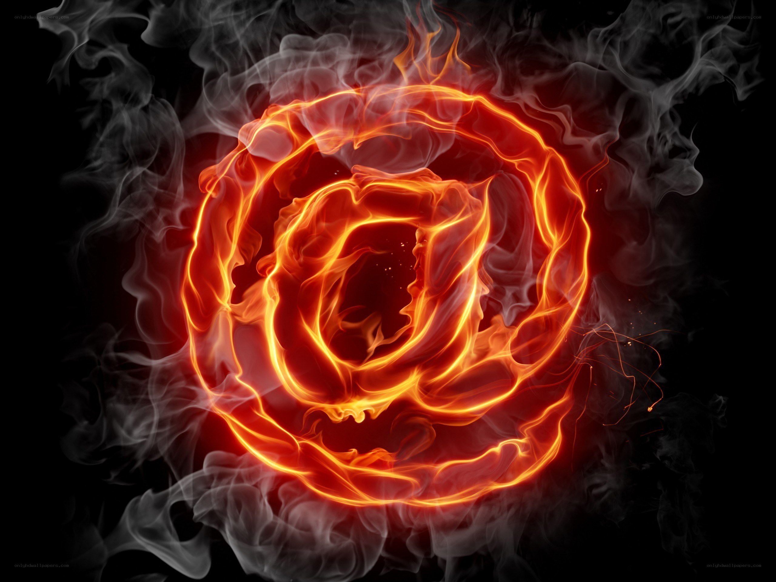 fiery email symbol