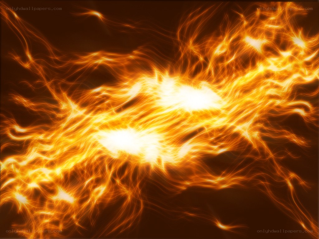 fiery energy burst