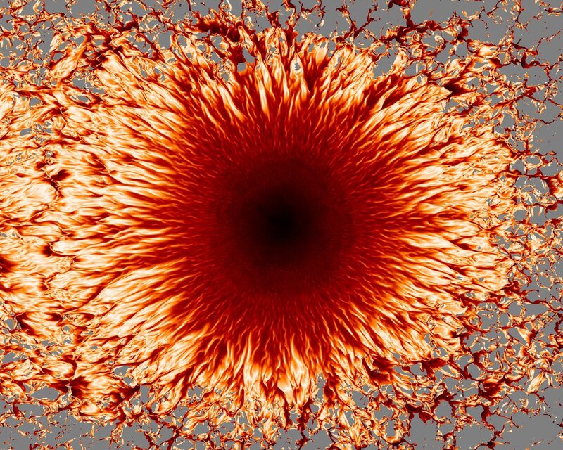 Fiery explosion pattern