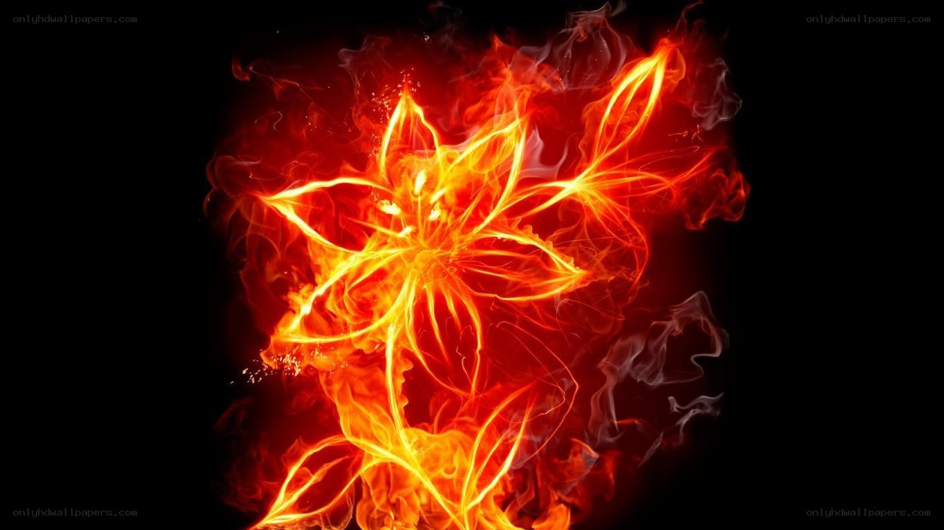 fiery flower design