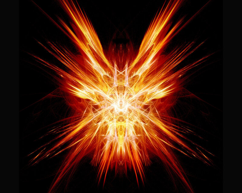 fiery fractal explosion