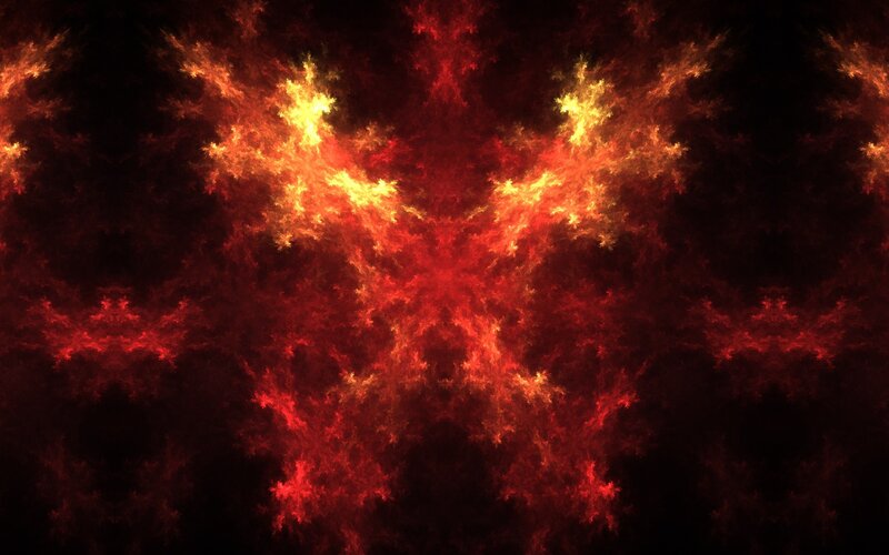 fiery fractal pattern