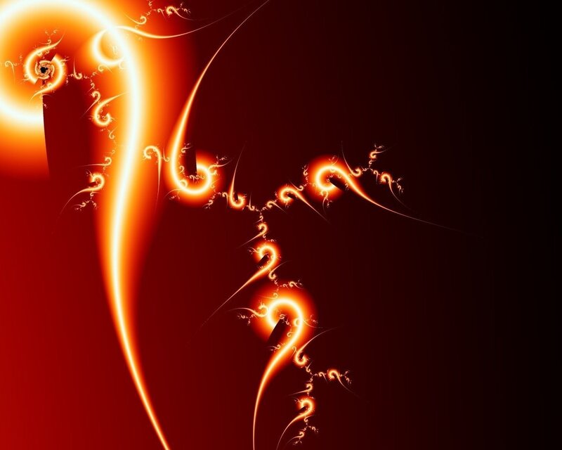 fiery fractal swirls