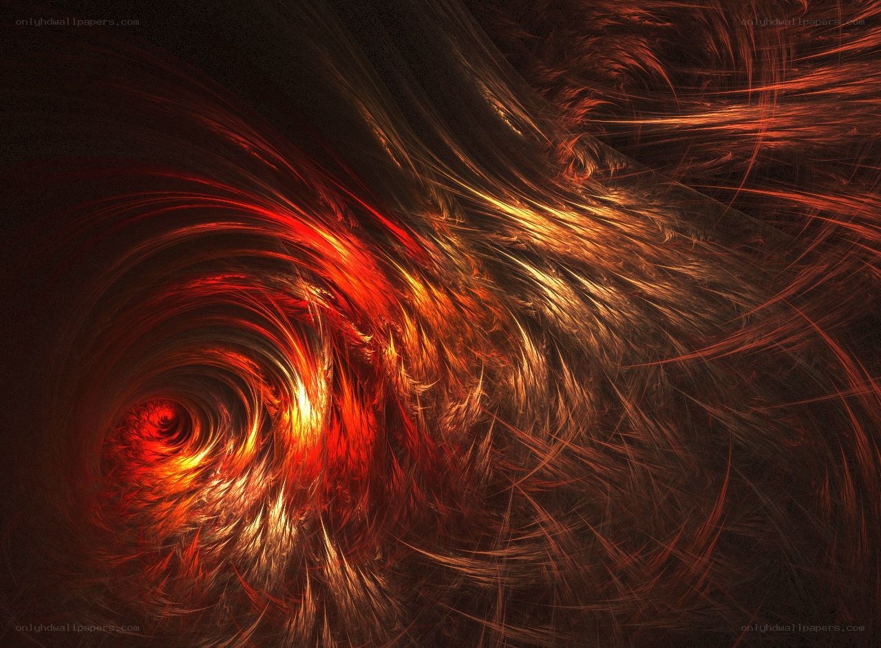 Fiery fractal vortex