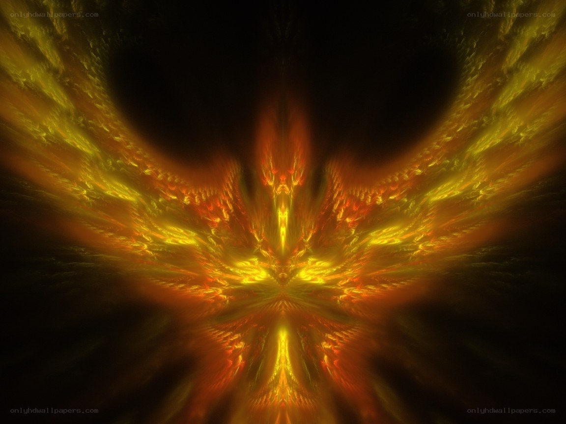 fiery fractal wings