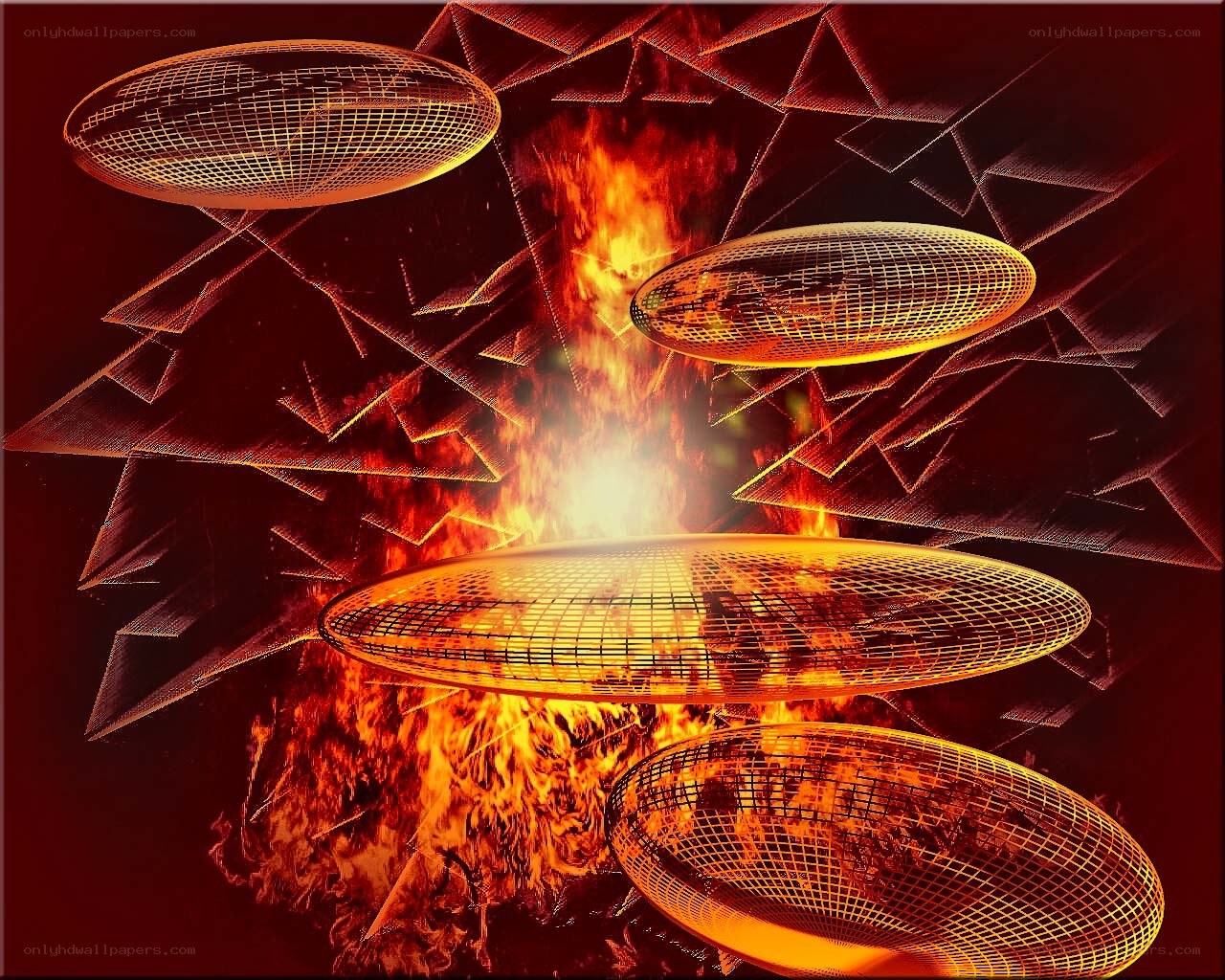 Fiery geometric spheres