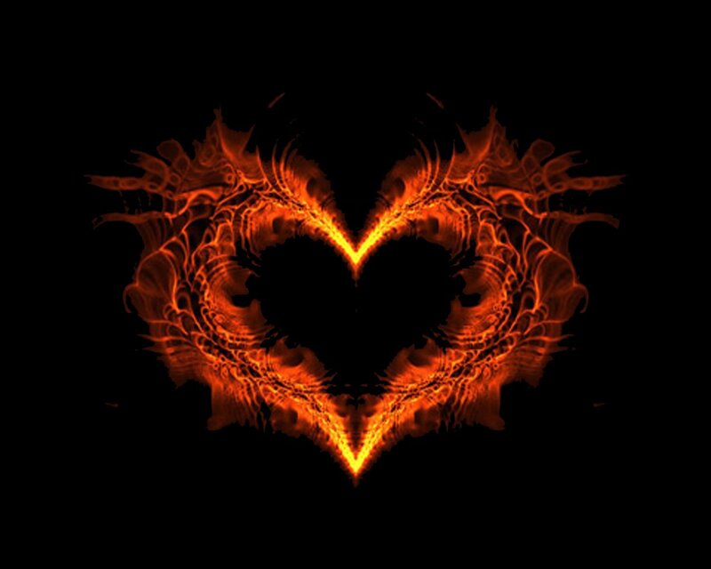fiery heart symbol
