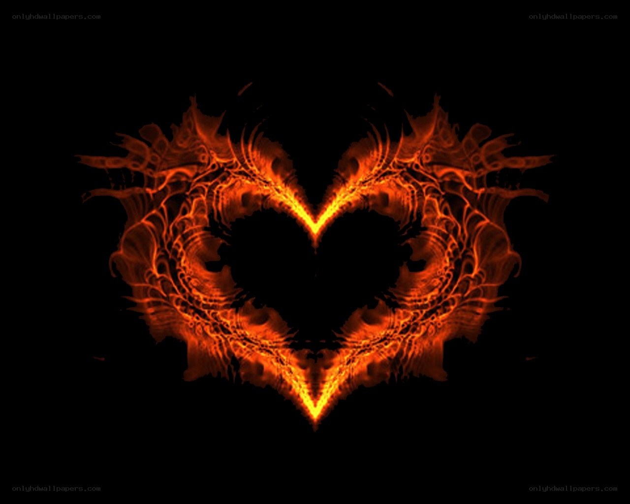 fiery heart symbol