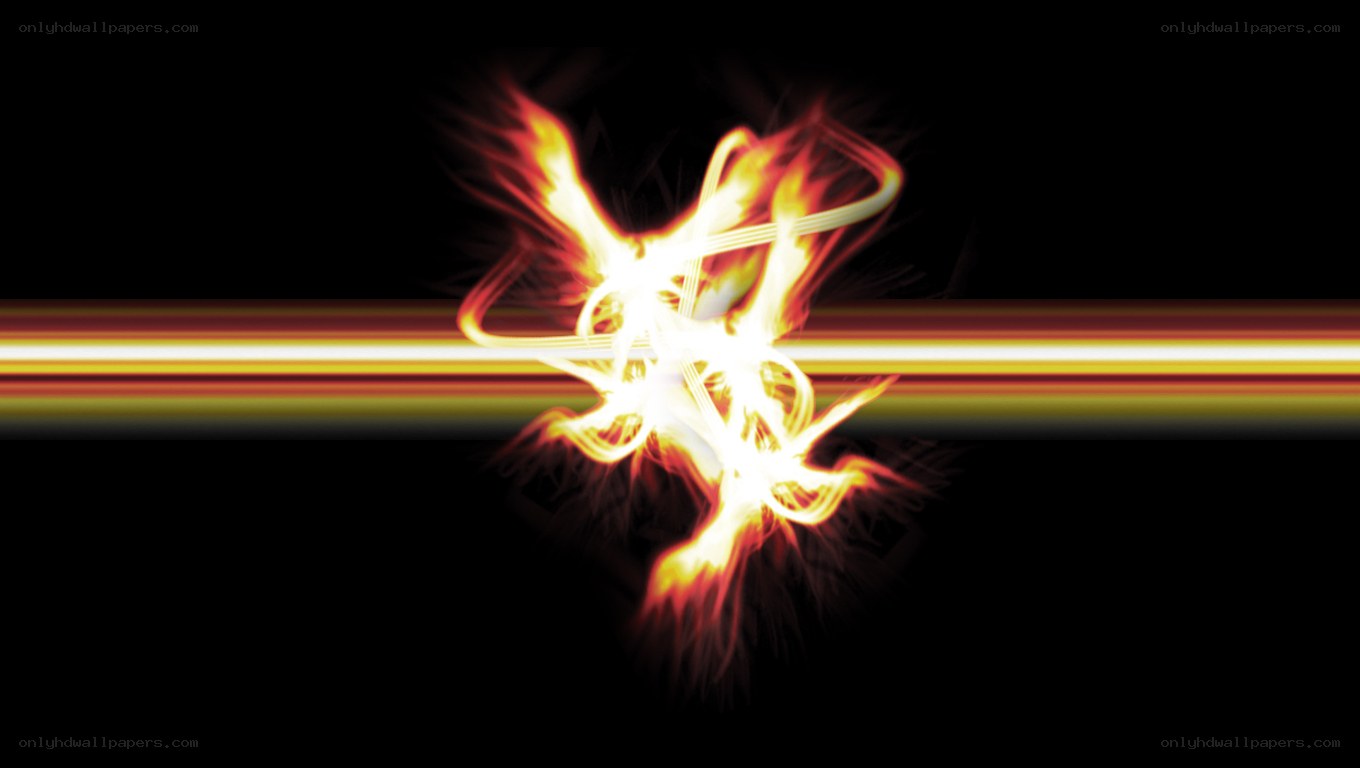 fiery light burst