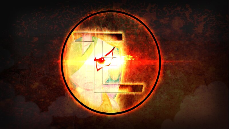 fiery logo with stylized letter