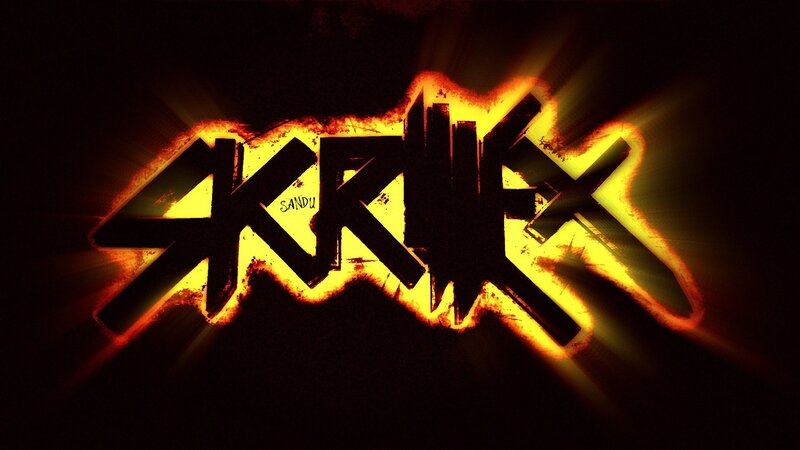 fiery logo with stylized text