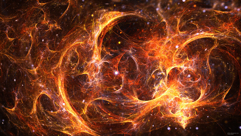 Fiery Nebula Swirl