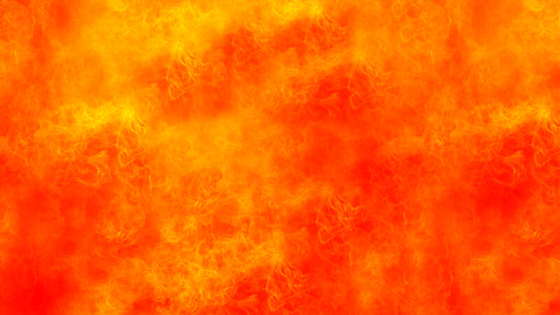 fiery orange flames