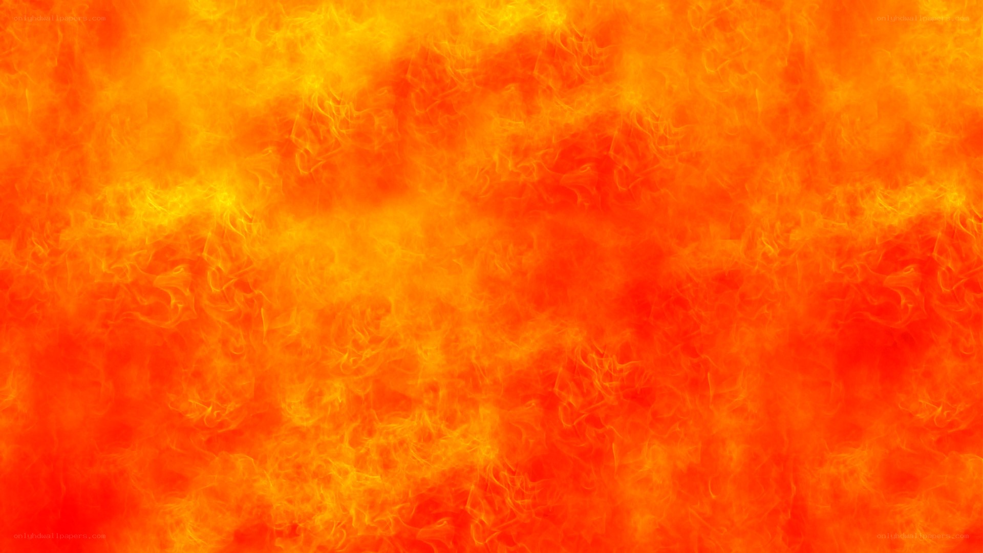fiery orange flames
