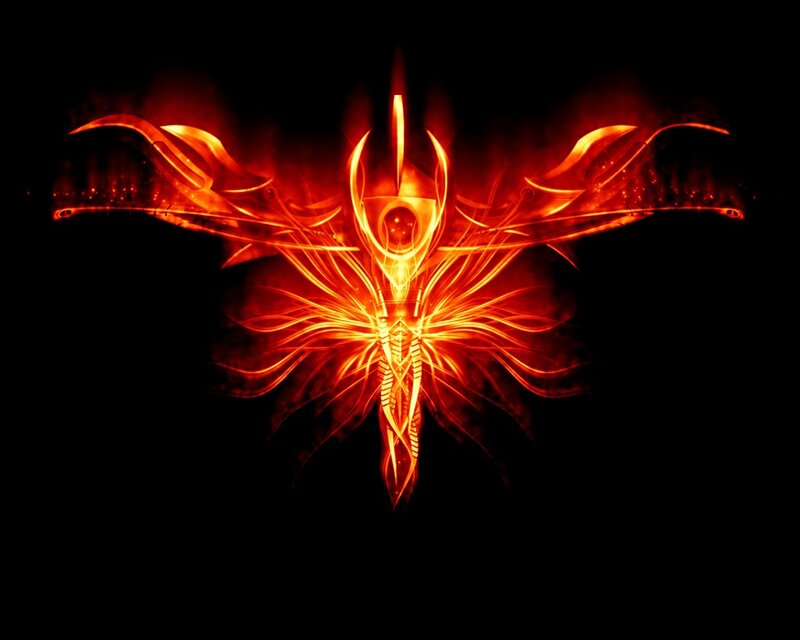 fiery phoenix symbol