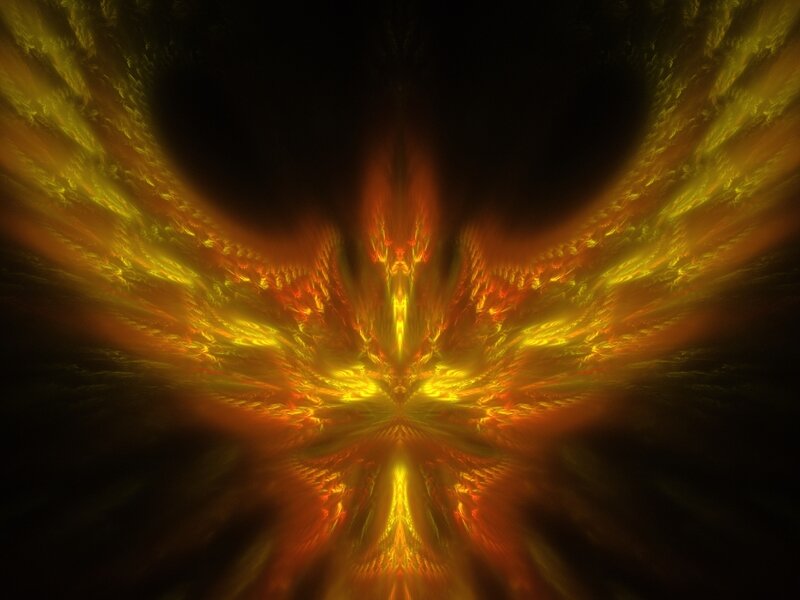 Fiery Phoenix Wings — Yellow