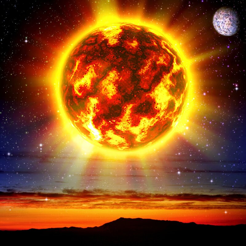 Fiery star and planet