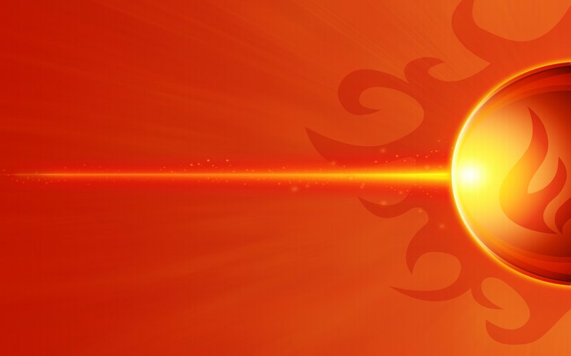 Fiery Sunburst Background