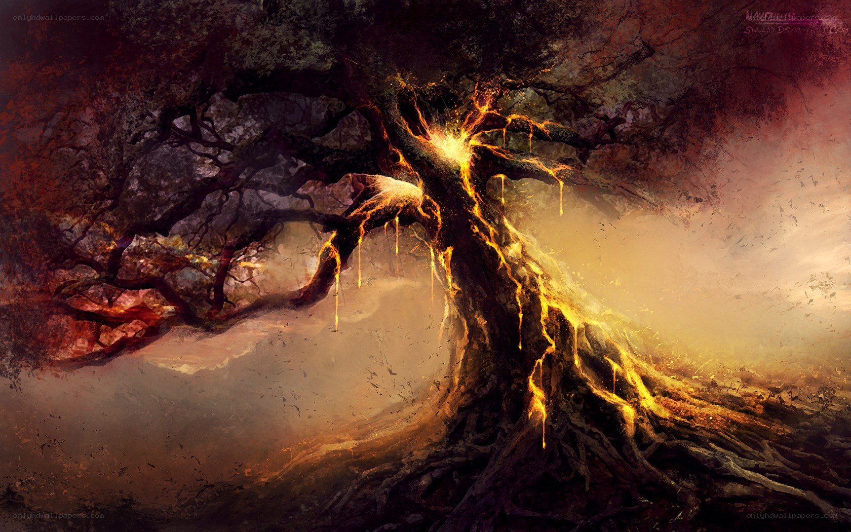 Fiery tree of life