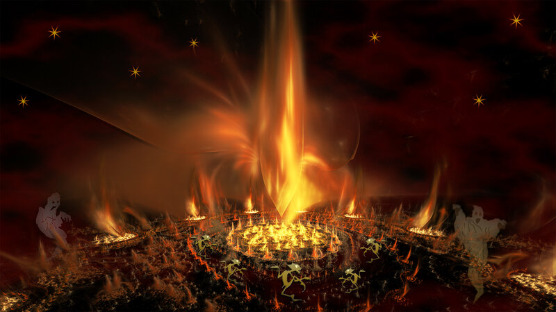 Fiery Vortex with Spirits