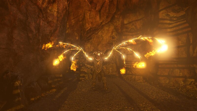 Fiery Winged Creature — Orange