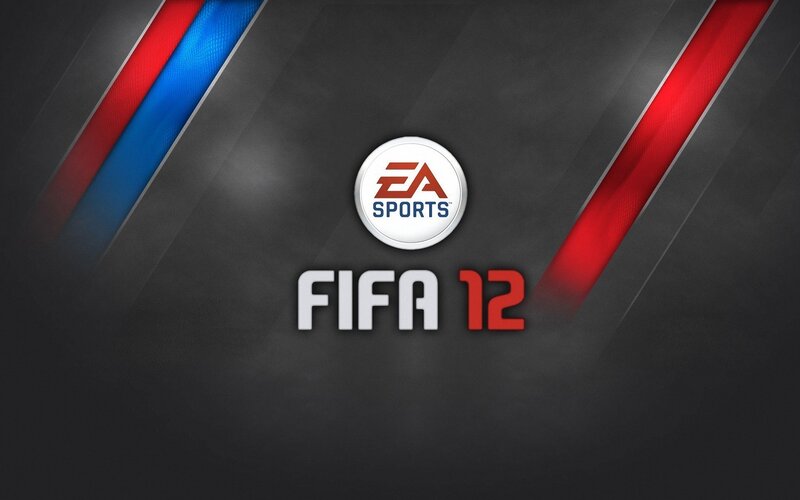 FIFA 12 Game Logo — Black, Dramatic