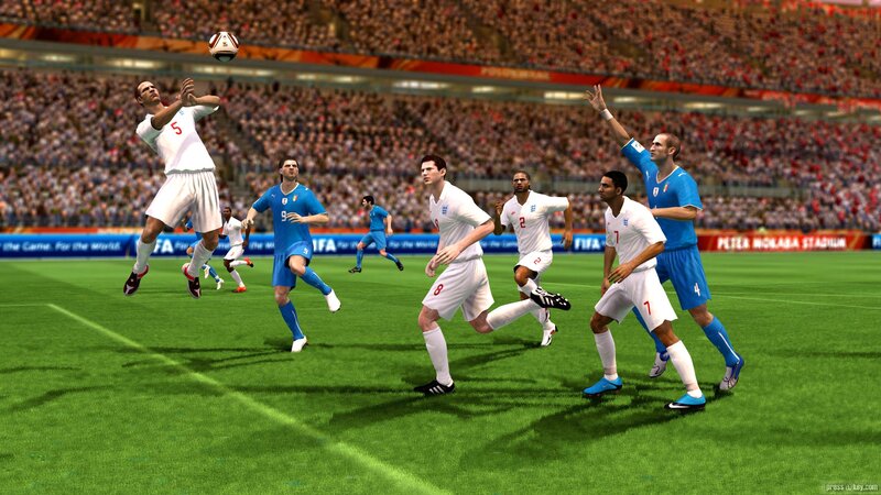 FIFA soccer match in progress