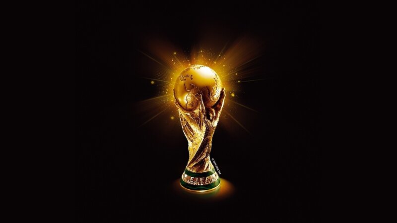 FIFA World Cup Trophy — Black, Dramatic, 3d Render