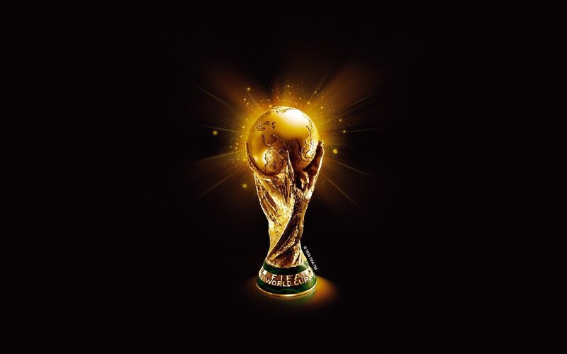 FIFA World Cup Trophy — Gold, Dramatic, Digital Art