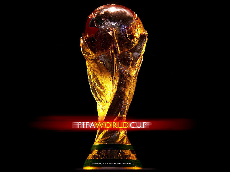 FIFA World Cup Trophy — Gold, Dramatic, Photograph, Text