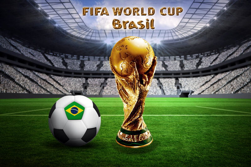 FIFA World Cup Trophy — Green, Dramatic