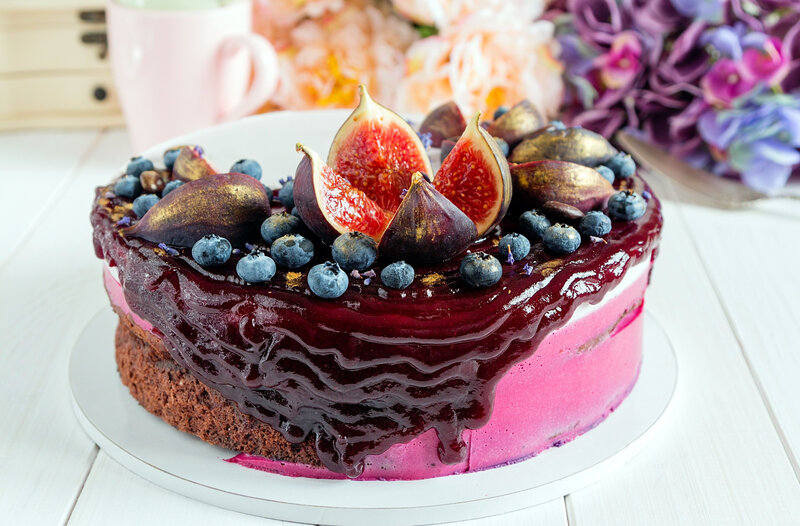 Fig and Blueberry Cake