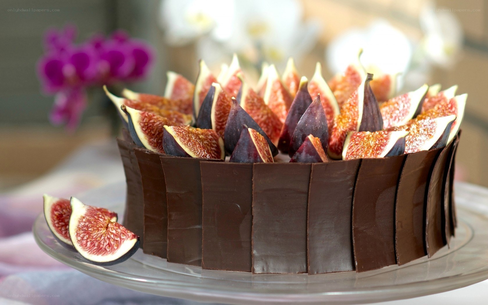 fig and chocolate cake