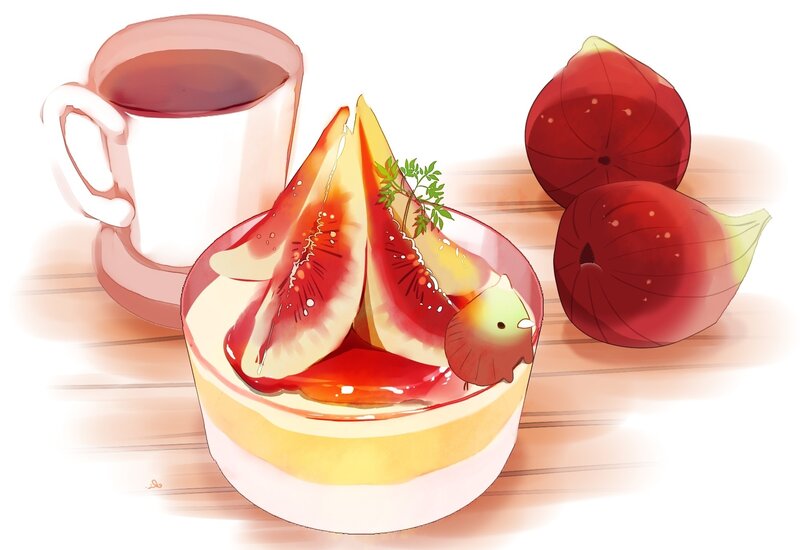 Fig Dessert with Coffee