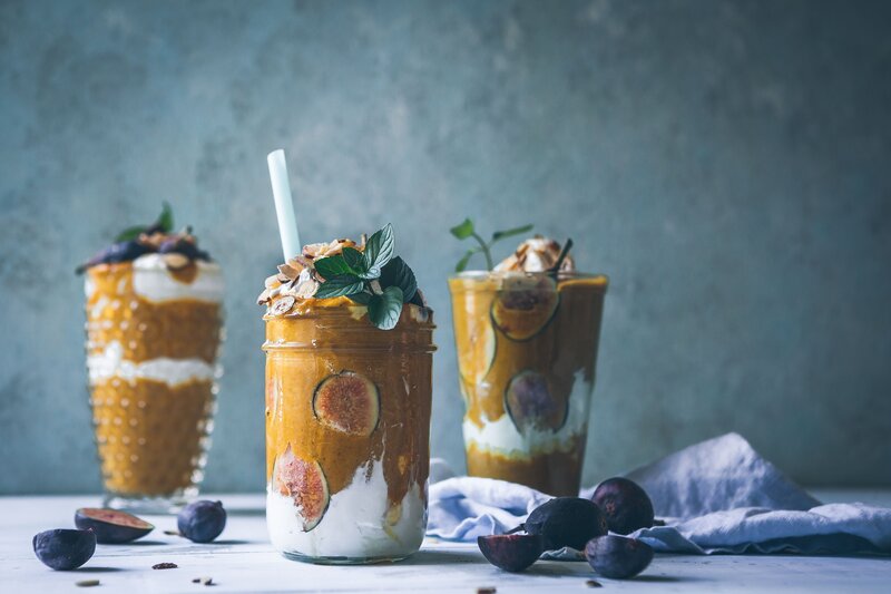 fig smoothie parfaits
