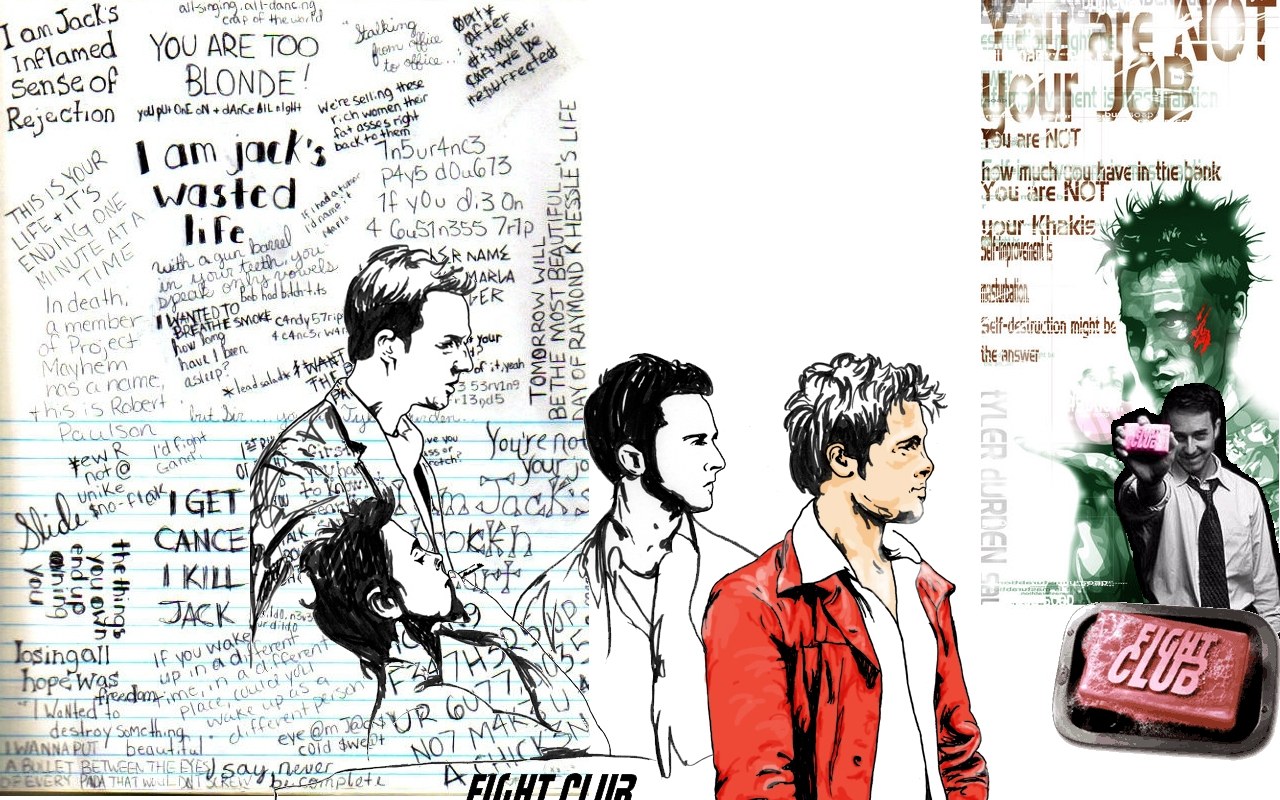 Fight Club artwork collage