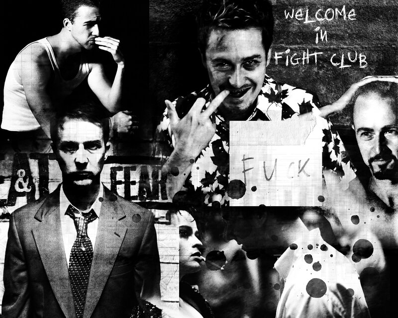 Fight Club collage art