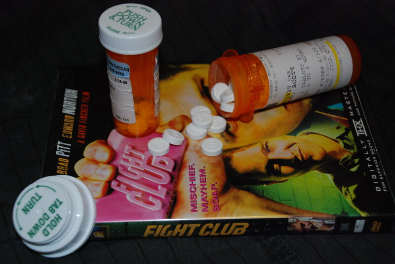 Fight Club DVD with pills