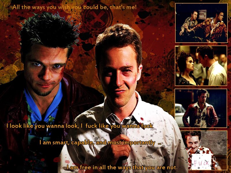 Fight Club movie collage