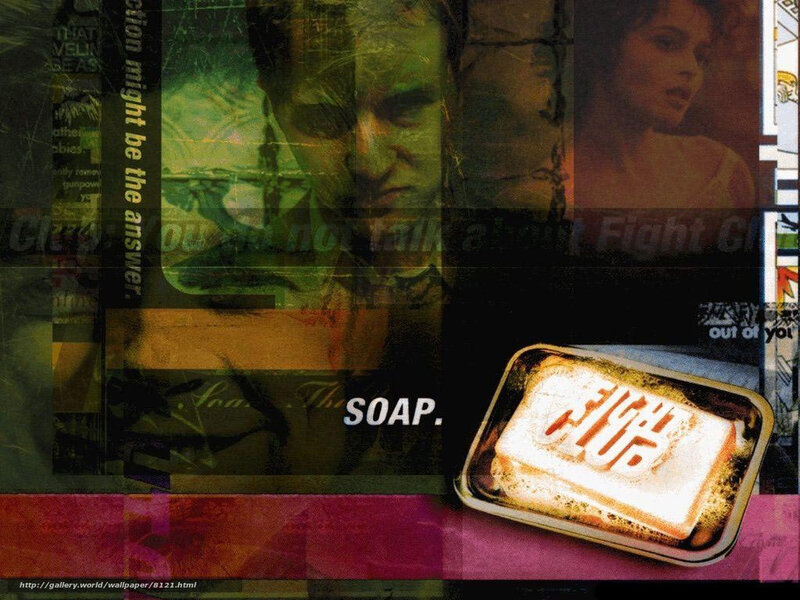 Fight Club movie poster collage