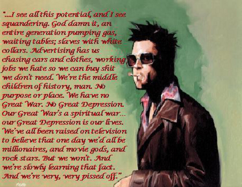 Fight Club quote illustration
