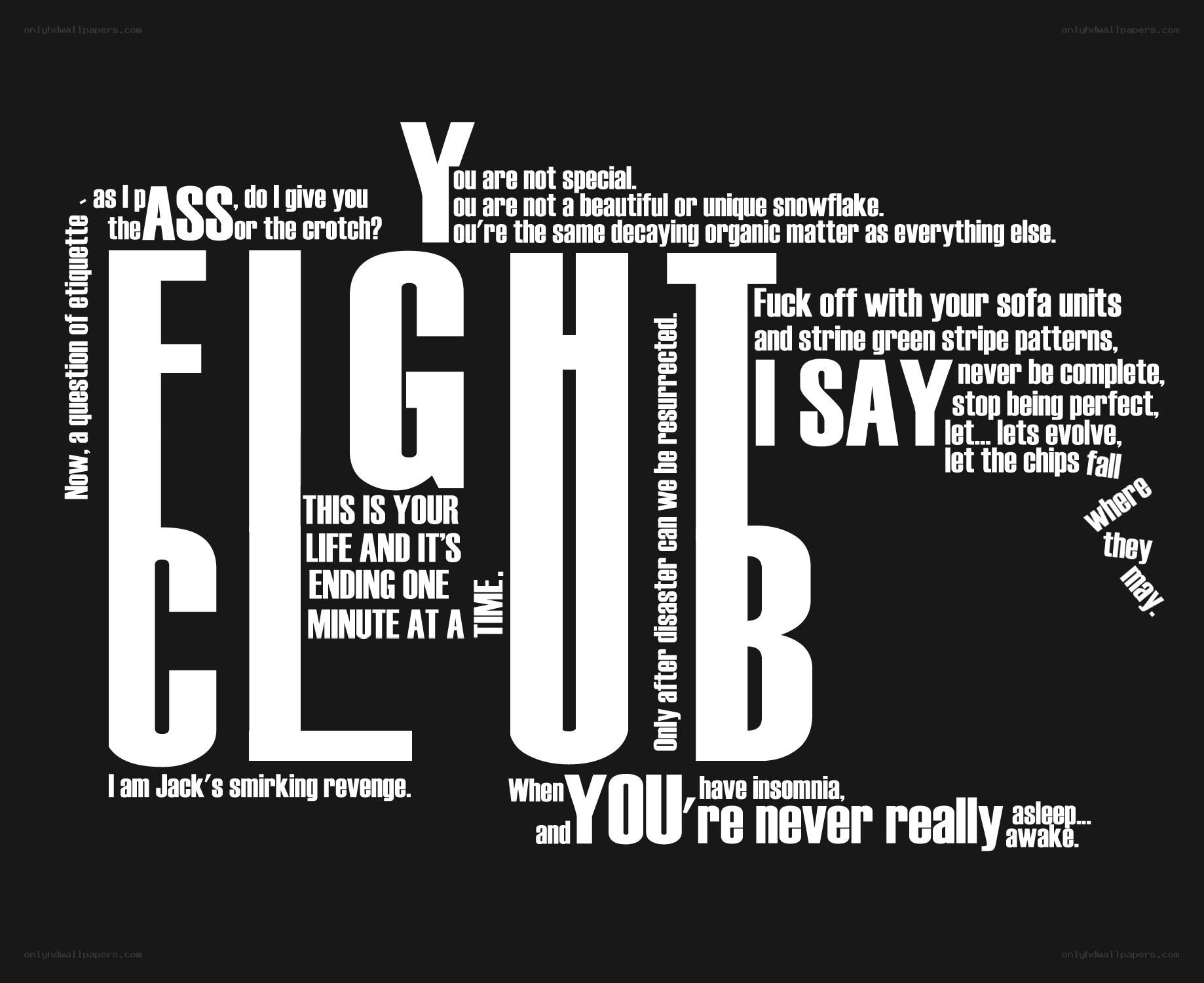 Fight Club text art